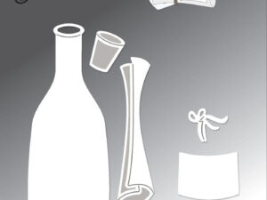 BLD1807 By Lene Die Cut/Emb, Message in A Bottle - Flaskepost