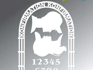 BLD1810 By Lene Die Cut, Ramme Konfirmation