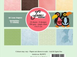 BLP072 By Lene Papirblok 15 x 15 cm, Springtime Is Coming