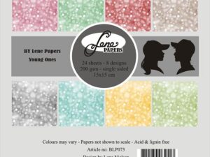 BLP073 By Lene Papirblok 15 x 15 cm, Young Ones