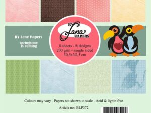 BLP372 By Lene Papirblok 30 x 30 cm, Springtime Is Coming