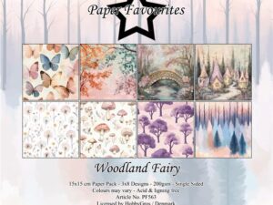 PF563 Paper Favourites, Papirsblok 15x15, Woodland Fairy
