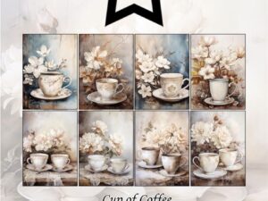 PFA601 Paper Favourites, Papirsblok A6, Cup of Coffee - Kaffekopper
