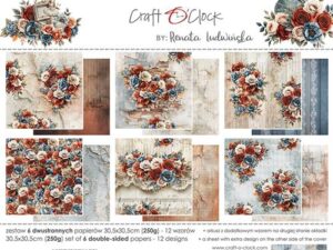 CC-C81-TG-00 Craft O'Clock Paper Pack 30,5 x 30,5 cm, Timeless Grace