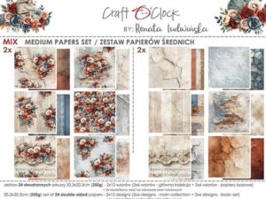 CC-C81-TG-09 Craft O'Clock Paper Pack 20,3 x 20,3 cm, Timeless Grace