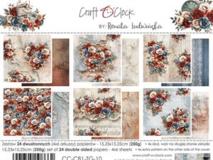CC-C81-TG-10 Craft O'Clock Paper Pack 15,25 x 15,25 cm, Timeless Grace