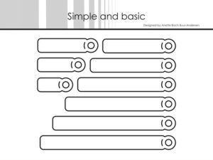 SBD612 Simple and Basic die, Tags for All-in-one Plate