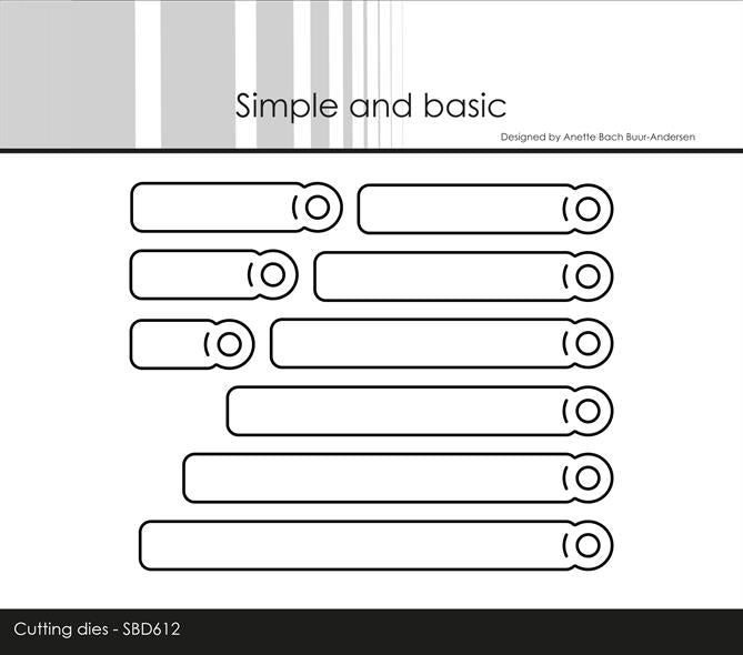 SBD612 Simple and Basic die, Tags for All-in-one Plate
