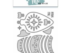 63475 MW Made With Love Dies, Christmas Card Tilbehør