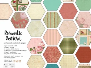 C036 Elizabeth Craft Design Cardstock Papir, Romatic Revival