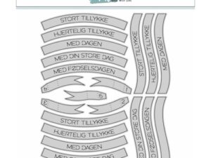 63484 MW Made With Love Dies, Tillykke Banners