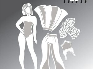 BLD1813 By Lene Die Cut, Girl/Pige og Dresses/Kjole