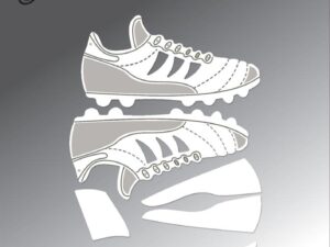 BLD1814 By Lene Die Cut, Football Shoe/Fodboldstøvler