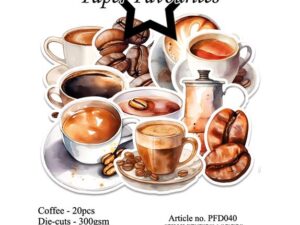 PFD040 Paper Favourites Die-Cuts, Coffee - Kaffe
