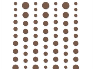 SBA051 Simple and Basic, Matte Enamel Dots, Coffee