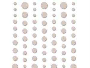 SBA052 Simple and Basic, Matte Enamel Dots, Beige