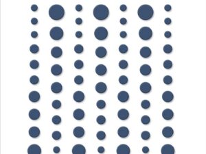 SBA053 Simple and Basic, Matte Enamel Dots, Navy