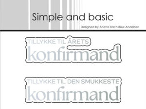 SBH035 Simple and Basic Press Plate/Die - Konfirmand