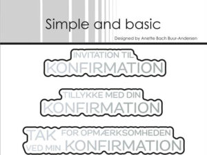 SBH036 Simple and Basic Press Plate/Die - Konfirmand