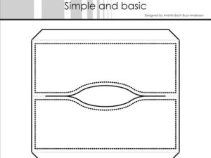 SBD628 Simple and Basic die, Giftcard Insert - Gavekort indsat
