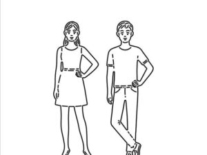 SBD632 Simple and Basic die, Boy & Girl - Pige & Dreng