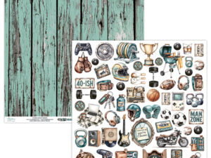 MT-MAN-09 Mintay Papers 30x30, MAN  CAVE 09