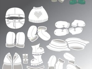 BLD1825 By Lene Die Cut/Emb, Accessories for BLD1816