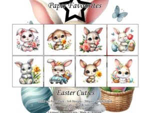 PF569 Paper Favourites, Papirsblok 15x15, Easter Cuties - Påske