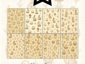 PFA212 Paper Favourites, Papirsblok A5, Vintage Easter - Påske