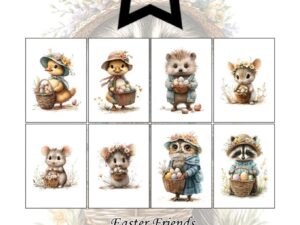 PFA611 Paper Favourites, Papirsblok A6, Easter Friends - Påske Venner