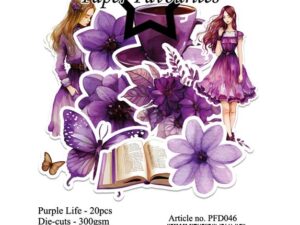 PFD046 Paper Favourites Die-Cuts, Purple Life