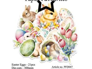 PFD047 Paper Favourites Die-Cuts, Easter Eggs - Påskeæg