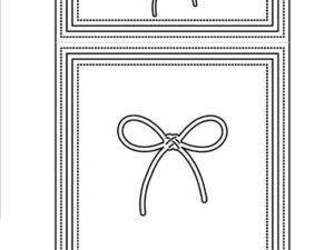 SBD637 Simple and Basic die, Square Card With Closure - Firkantet Kort Med Lukning