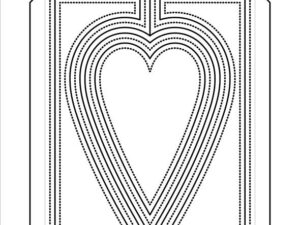 SBD639 Simple and Basic die, Heartshaped Gatefold - Hjerteformet Gatefold
