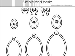 SBD641 Simple and Basic die, Easter Eggs - Påskeæg