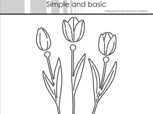 SBD642 Simple and Basic die, Tulips - Tulipaner