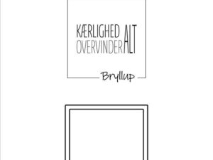 SBD654 Simple and Basic die og Stempel, Bryllup
