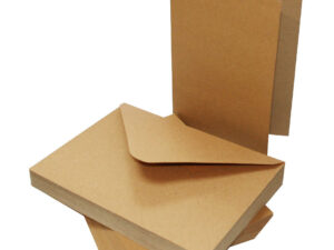 2048 Craft UK Limited Kort & Kuverter 50 sæt 5x7" Kraft
