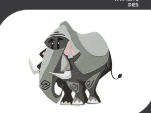667216 Sizzix Die Tim Holtz Thinlits Die, Mini Colorize - Clarence - Elefant