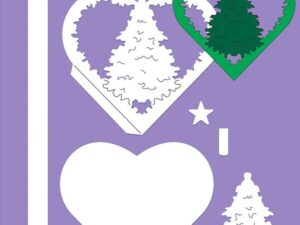 BLL001 By Lene Die Cut/Emb, Laila's Heart - Hjerte