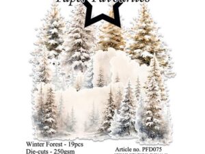 PFD075 Paper Favourites Die-Cuts, Winter Forest - Vinter Træer/Skov