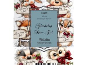 35965 Felicita Design Toppers 9 x 9 cm, Glædelig Sjov Jul