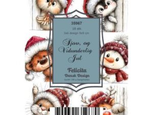 35967 Felicita Design Toppers 9 x 9 cm, Sjov & Vidunderlig Jul