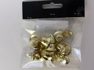 51104 Danmore Hobby, Klokker i metal mix str. messing farvet
