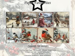 PF603 Paper Favourites, Papirsblok 15x15, Silent Winter - Vinter Landskaber
