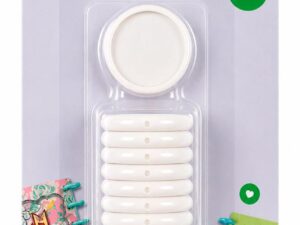 HGT054 HobbyGros Tools, Disc Binding Rings - White/Hvid, 24 mm