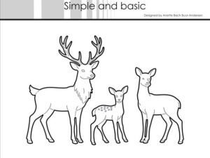 SBD715 Simple and Basic die, Reindeers - Rensdyr