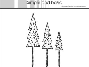 SBD716 Simple and Basic die, Small Pine Trees - Små Grantræer