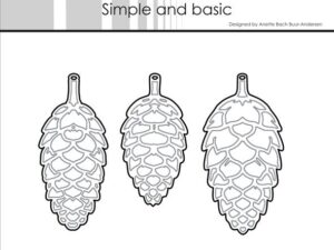 SBD719 Simple and Basic die, Pinecones - Grankogler, Solid