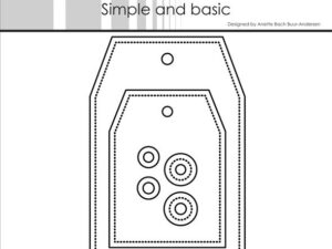 SBD720 Simple and Basic die, Gift Tags - Gavemærkat